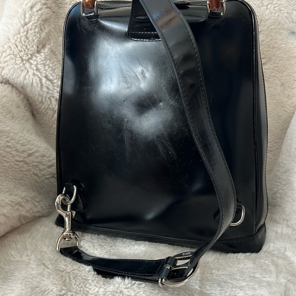 VTG Gucci Bamboo Sling Backpack - Picture 2 of 14